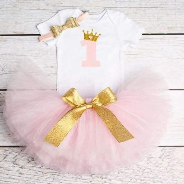 Planet Gates As Picture 4 / 12M Newborn  Flower Party Clothes Set Baby Girl One Years First Birthday Tutu Outfits for Girls Tulle Toddler Baby Clothing Suit
