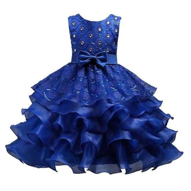 Planet Gates Girls dresses for Wedding Party Baby Girls Sleeveless Big Bow Princess Dress Children Party Vestidos New Year clothes