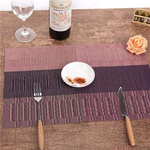 Planet Gates as picture 4 / 4PCS 4 pcs Set Cotton Linen Brown Gold Silk Pattern Dining Table Placemats Coaster Bowl Pad Table Cloth Kitchen accessories