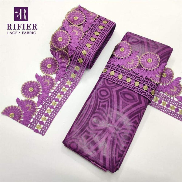 Planet Gates as picture-4 5 Yards Embroidered Lace Ribbon Tape With 5 Yards Bazin Riche Getzner For African Women Daily Dresses Sewing Decoration Laces