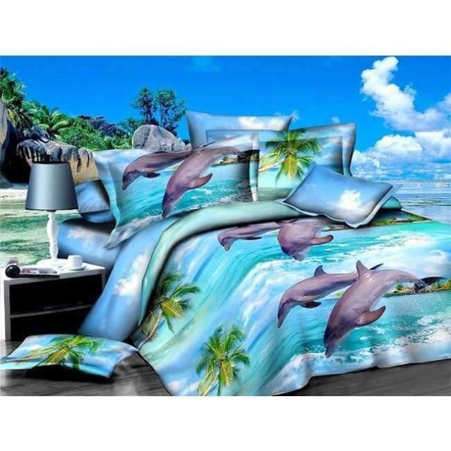 Planet Gates as picture 1 / king 4pcs High quality luxury 3d Tiger wolf bedding set western style Home textiles bed linen quilt cover pillowcase bedspread