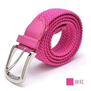 Planet Gates as picture 5 / 100cm Multicolor Longer Elastic Belts For Men Woven Braided Fabric Comfort Stretch Casual Belts Women Hot Metal Stretch 120 cm Belt TS