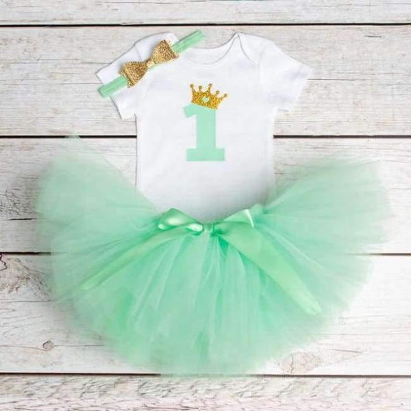 Planet Gates As Picture 5 / 12M Newborn  Flower Party Clothes Set Baby Girl One Years First Birthday Tutu Outfits for Girls Tulle Toddler Baby Clothing Suit