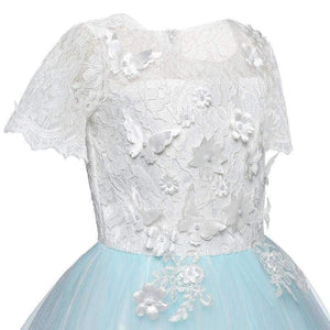 Planet Gates as picture / 6 Lace Long Prom Wedding Bridesmaid Girls Dress Tulle Elegant Children Ceremony Princess Party Gowns Thanksgiving Event Dress