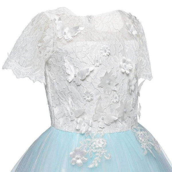 Planet Gates as picture / 6 Lace Long Prom Wedding Bridesmaid Girls Dress Tulle Elegant Children Ceremony Princess Party Gowns Thanksgiving Event Dress