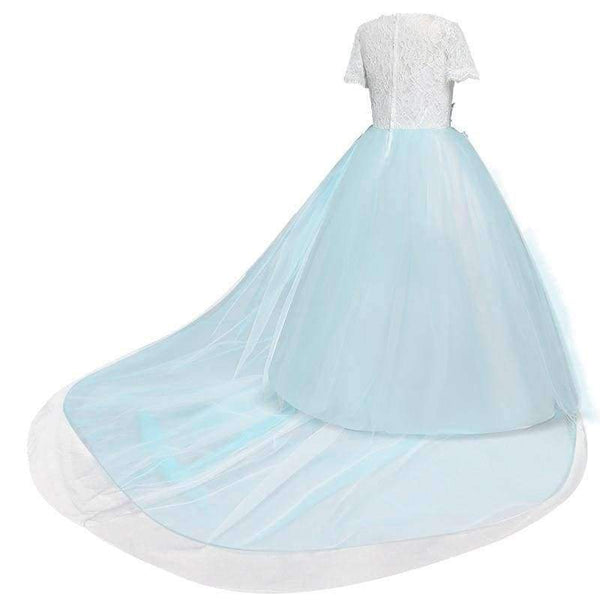 Planet Gates as picture / 6 Lace Long Prom Wedding Bridesmaid Girls Dress Tulle Elegant Children Ceremony Princess Party Gowns Thanksgiving Event Dress