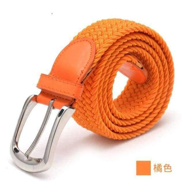 Planet Gates as picture 7 / 100cm Multicolor Longer Elastic Belts For Men Woven Braided Fabric Comfort Stretch Casual Belts Women Hot Metal Stretch 120 cm Belt TS