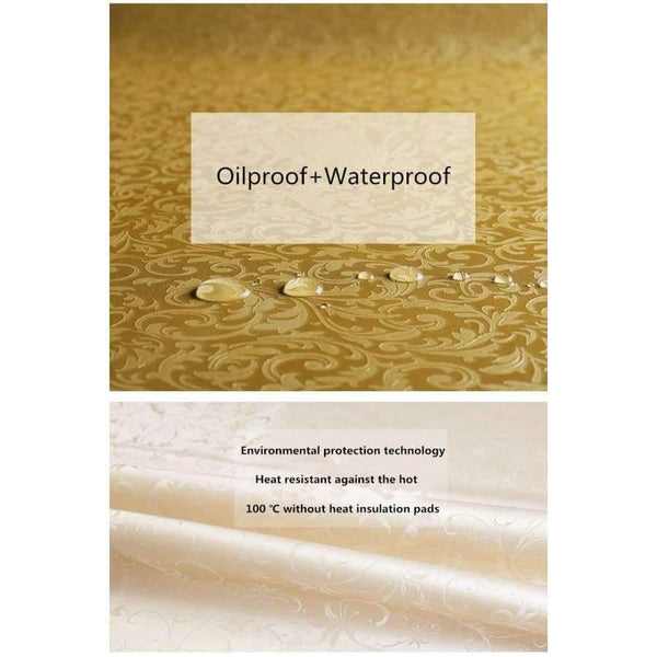 Planet Gates AS PICTURE / 90x135cm Waterproof Oilproof Table Cloth Wipe Clean PVC Tablecloth Dining Kitchen Table Cover Protector OILCLOTH FABRIC COVER