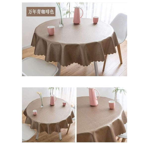 Planet Gates AS PICTURE / 90x135cm Waterproof Oilproof Table Cloth Wipe Clean PVC Tablecloth Dining Kitchen Table Cover Protector OILCLOTH FABRIC COVER