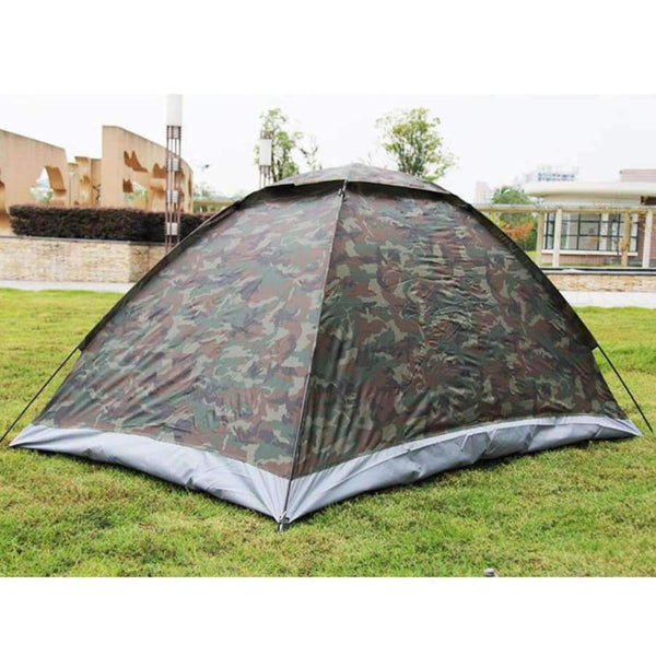 Planet Gates as picture / China Portable Camouflage Beach Tent Camping Tent for 2 Person Single Layer polyester fabric Tents PU1000mm Carry Bag Travel