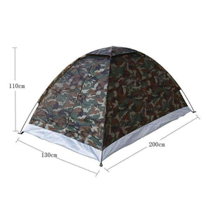 Planet Gates as picture / China Portable Camouflage Beach Tent Camping Tent for 2 Person Single Layer polyester fabric Tents PU1000mm Carry Bag Travel
