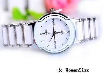 Planet Gates As Picture Lady Size 1 Classic quartz lovers watch ceramic watch waterproof gift Woman watch new LONGBO Men luxury Brand Wristwatches