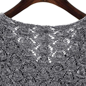 Planet Gates as picture / One Size Women's Warm Autumn Knitted Pullovers Sweater Fashion V-Neck Knitted Loose Tops Elegant Office Lady Solid Top Talever