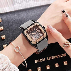Planet Gates As Picture Show 1 Women Watches Lady Luxury Wristwatches Rubber Silicon Dress Watch Square Quartz Dress Gift Student Clocks