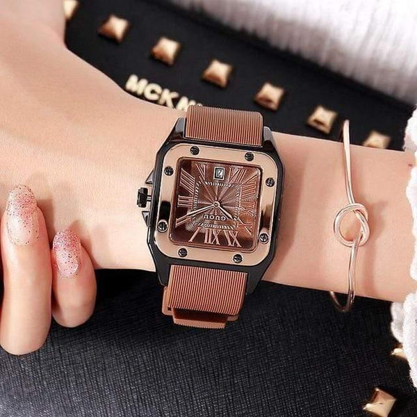 Planet Gates As Picture Show 2 Women Watches Lady Luxury Wristwatches Rubber Silicon Dress Watch Square Quartz Dress Gift Student Clocks