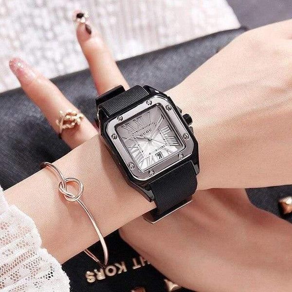 Planet Gates As Picture Show 5 Women Watches Lady Luxury Wristwatches Rubber Silicon Dress Watch Square Quartz Dress Gift Student Clocks