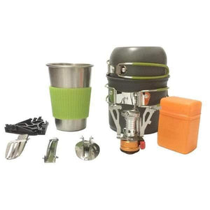 Planet Gates As picture show 9 In 1 Picnic Bowl Pot Pan Set Non-stick Pots Pans Bowls Cups Portable Aluminum Alloy Camping Hiking Tableware Cookware Travel