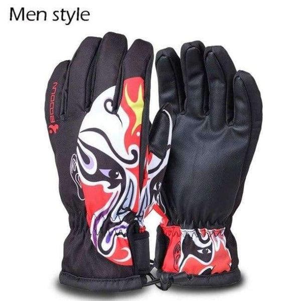 Planet Gates as picture showed 1 / L Men Women Snowboard Ski Gloves Winter Motorcycle Riding Cycling Gloves  Non-slip Windproof Waterproof Snow Skiing Gloves