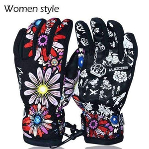 Planet Gates as picture showed 2 / L Men Women Snowboard Ski Gloves Winter Motorcycle Riding Cycling Gloves  Non-slip Windproof Waterproof Snow Skiing Gloves