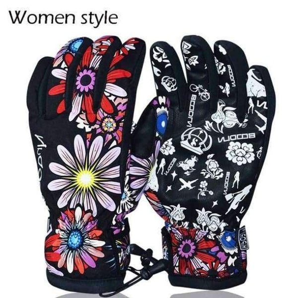 Planet Gates as picture showed 2 / L Men Women Snowboard Ski Gloves Winter Motorcycle Riding Cycling Gloves  Non-slip Windproof Waterproof Snow Skiing Gloves