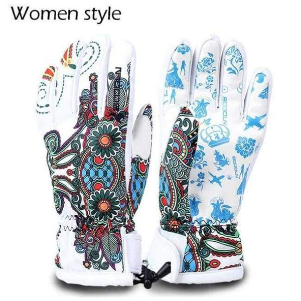 Planet Gates as picture showed 3 / L Men Women Snowboard Ski Gloves Winter Motorcycle Riding Cycling Gloves  Non-slip Windproof Waterproof Snow Skiing Gloves