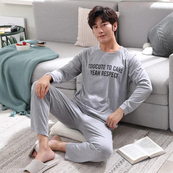 Planet Gates As Picture Shown / L Men's Cotton Pajamas Letter Striped Sleepwear Cartoon Pajama Sets Casual Sleep & Lounge Pyjamas Plus Size 3XL