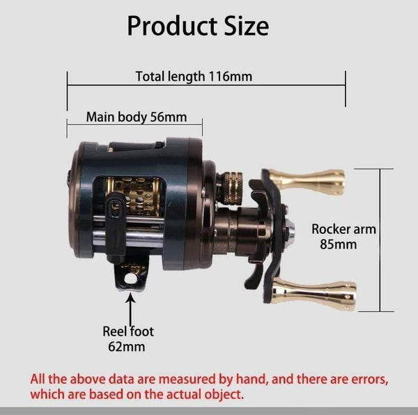 Planet Gates As picture shows / 12 / Left Hand Fishing Reel JKS Bait Casting 12BB 6.2:1 Gear Ratio Lure Baitcast Reels Drum Wheels Fishing Accessories Pesca