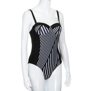 Planet Gates as picture / XL / China Swimsuit  Dress Swimwear Women Push Up Bathing Suit Floral Large Swim Suit For Fat Women