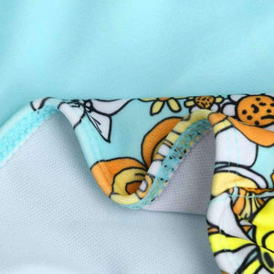 Planet Gates as picture / XL / China Swimsuit  Dress Swimwear Women Push Up Bathing Suit Floral Large Swim Suit For Fat Women