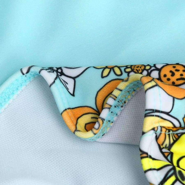 Planet Gates as picture / XL / China Swimsuit  Dress Swimwear Women Push Up Bathing Suit Floral Large Swim Suit For Fat Women