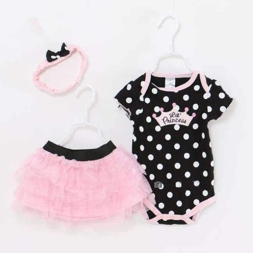 Planet Gates AS SHOW / 12M Baby Girl Clothes Newborn 3 Piece Suits Short Romper +Tutu Skirt + Headband Summer Girls Clothing sets for Infant Outfits