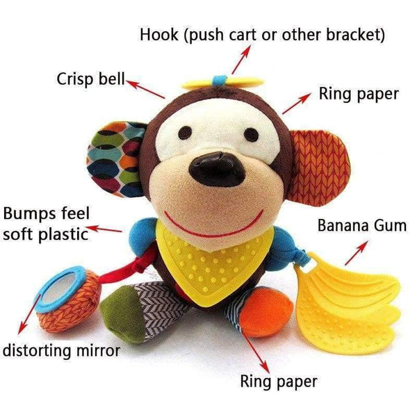 Planet Gates As show Animal Style Baby Rattles Mobile Bed Molar Tooth Sticks Hanging Wind Chimes Ringing Hand Bell Baby Toys Rattle Toys