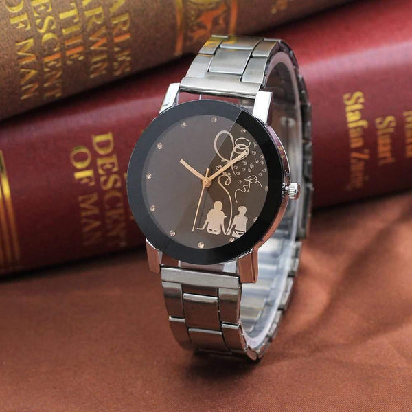 Planet Gates as show Couple Stylish Spire Glass Steel Band Quartz lovers Watch Watches Luxury Famous Male Clock Quartz Watch Wrist