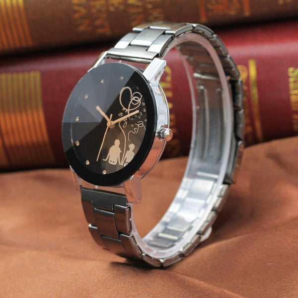 Planet Gates as show Couple Stylish Spire Glass Steel Band Quartz lovers Watch Watches Luxury Famous Male Clock Quartz Watch Wrist