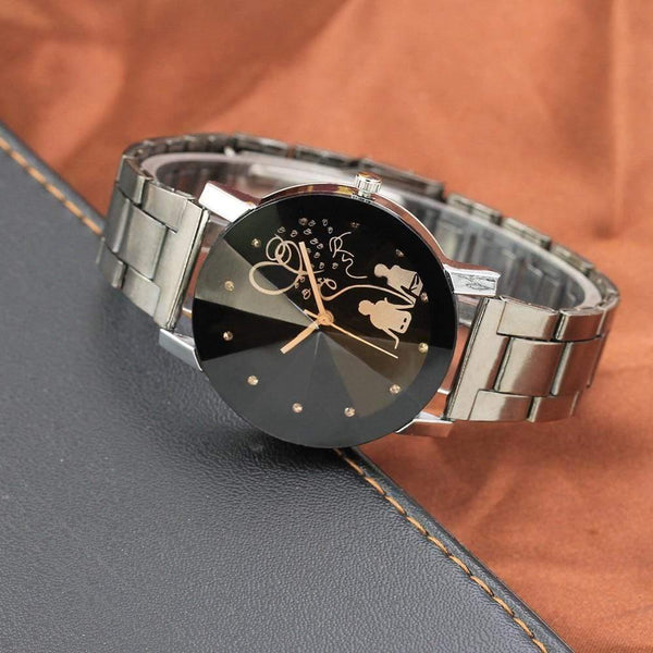 Planet Gates as show Couple Stylish Spire Glass Steel Band Quartz lovers Watch Watches Luxury Famous Male Clock Quartz Watch Wrist