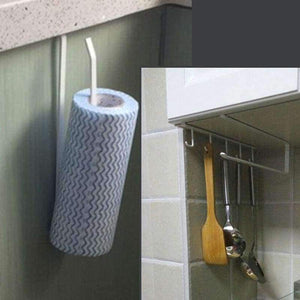 Planet Gates As show Hot Paper Roll Holder Iron Paint Hang Towel Tissue Preservative Film Rack Kitchen Bathroom Toilet Wardrobe Door Hook Holder