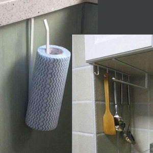 Planet Gates As show Hot Paper Roll Holder Iron Paint Hang Towel Tissue Preservative Film Rack Kitchen Bathroom Toilet Wardrobe Door Hook Holder