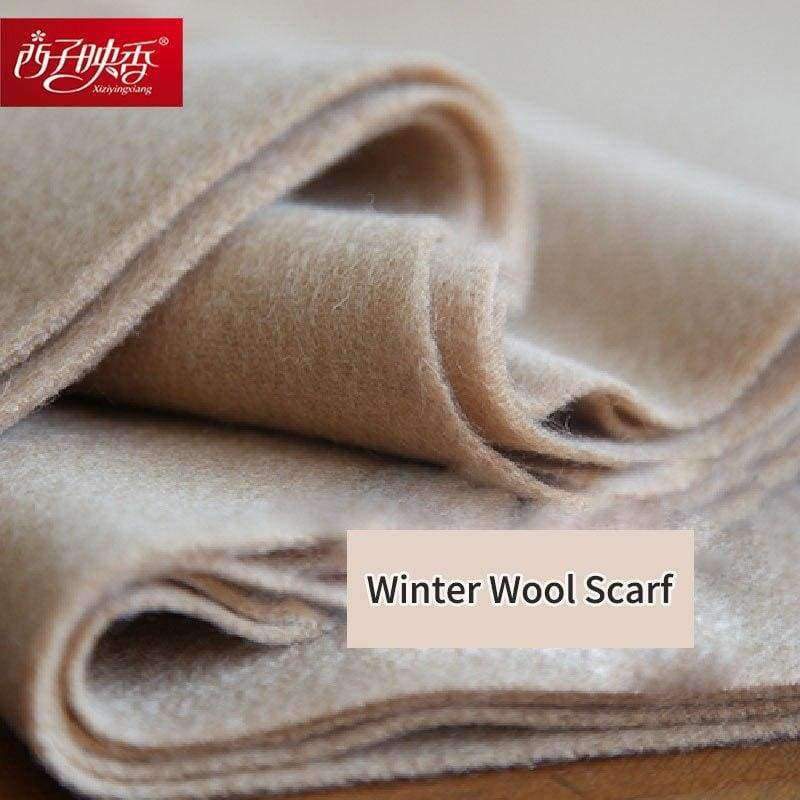 Planet Gates as the picture 1 / 210x70cm or 180x70cm Luxury Winter Scarf Women Thicken Warm Scarves Winter Wool Scarf Female Wrap Pashmina Tassels Solid Color Scarf