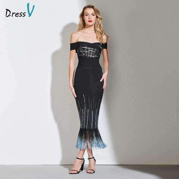 Planet Gates As the picture / 2 Cocktail dress elegant off the shoulder zipper up wedding party evening formal dress coctail dresses cutomade
