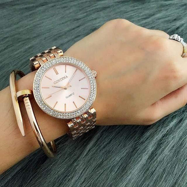 Planet Gates as the picture 2 Luxury Brand Women Dress Watches Steel Quartz Watch Diamonds Gold Watches For Woman Wristwatches