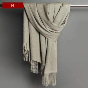Planet Gates as the picture 4 / 210x70cm or 180x70cm Luxury Winter Scarf Women Thicken Warm Scarves Winter Wool Scarf Female Wrap Pashmina Tassels Solid Color Scarf