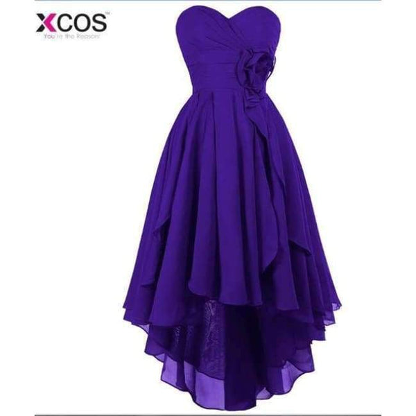 Planet Gates as the picture 4 / 6 Women Ladies Chiffon Lace Bridesmaid Dress Long Prom Gown Plus Size High Low Party Bridesmaid Dresses 2018