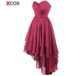 Planet Gates as the picture 6 / 6 Women Ladies Chiffon Lace Bridesmaid Dress Long Prom Gown Plus Size High Low Party Bridesmaid Dresses 2018