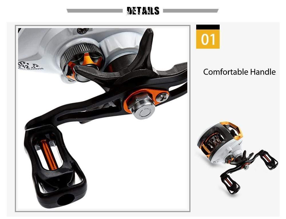 Planet Gates As the picture / Left Hand / China 12 + 1 Bearings Waterproof Left / Right Hand Baitcasting Fishing Reel High Speed Fishing Reel with Magnetic Brake System