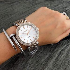 Planet Gates as the picture Luxury Brand Women Dress Watches Steel Quartz Watch Diamonds Gold Watches For Woman Wristwatches