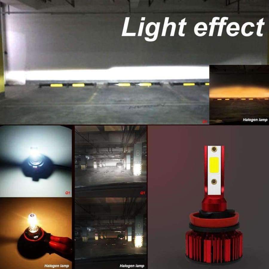 Planet Gates Aslent COB 80W 8000LM H11 LED Headlight Kits 6000K Car Bulbs Auto Led Headlamp Fog Light Bulb 12v for HONDA KIA AUDI TOYOTA FORD