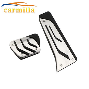 Carmilla Stainless SteelCar Pedals Cover for BMW X1 X3 X4 X5 X6 1/2/3/5/6/7-Series E39 E46 E87 E60 E90 E91 E92 Z4 F30 F20 Parts