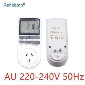 Electronic Digital Timer Switch EU Plug Kitchen Timer Outlet 230V 50HZ 7 Day 12/24 Hour Programmable Timing Socket