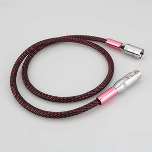 Planet Gates Audiocrast AES/EBU Digital Audio Cable Silver Balanced XLR Plug Pre Amp HiFi A10