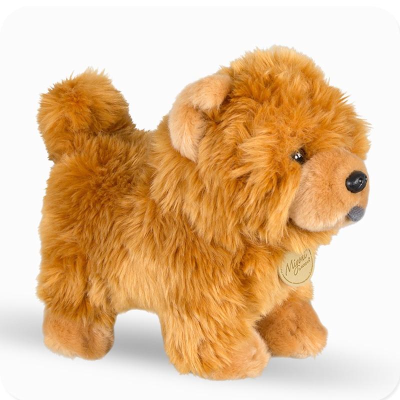 Planet Gates Aurora 25 cm Chow Chow Doll Stuffed Cute  Animal Puppy Plush Toy Cute Simulation Dog Fluffy Dolls Birthday Christmas Gifts Soft